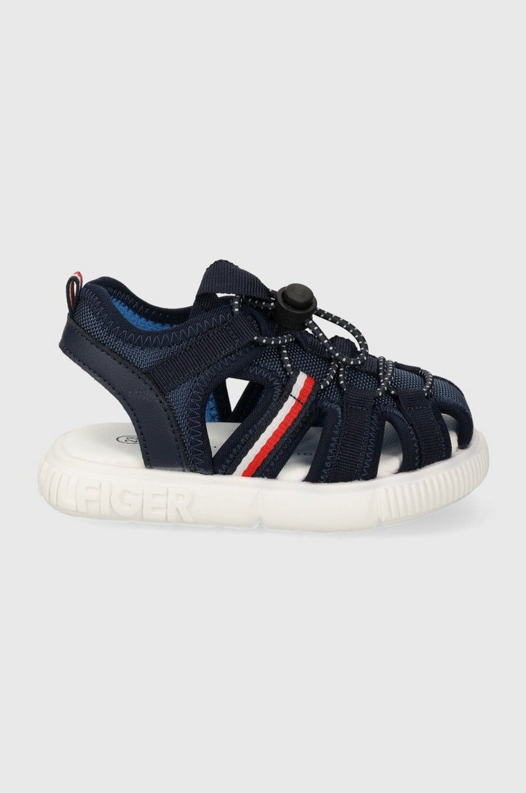 Tommy Hilfiger sandały dziecięce kolor granatowy