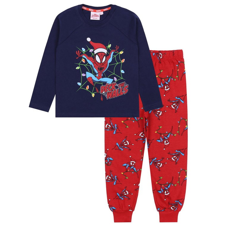 Czerwono-granatowa piżama chłopięca SPIDER-MAN Marvel 2-3lata 98 cm