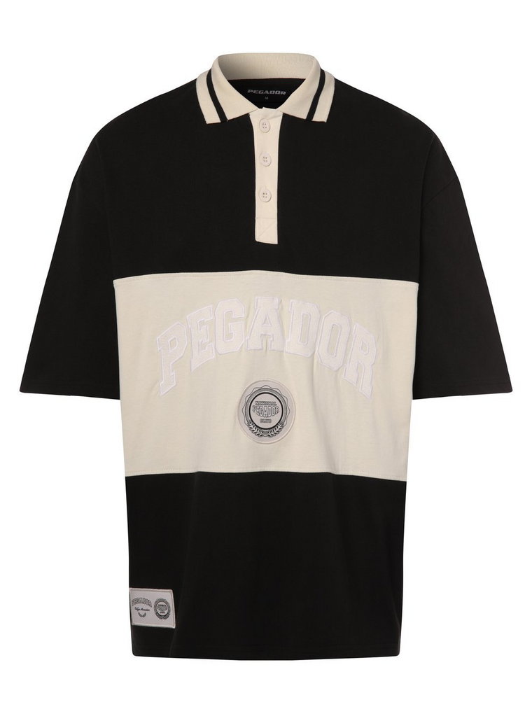PEGADOR - Męska koszulka polo  Hardy, czarny|wielokolorowy