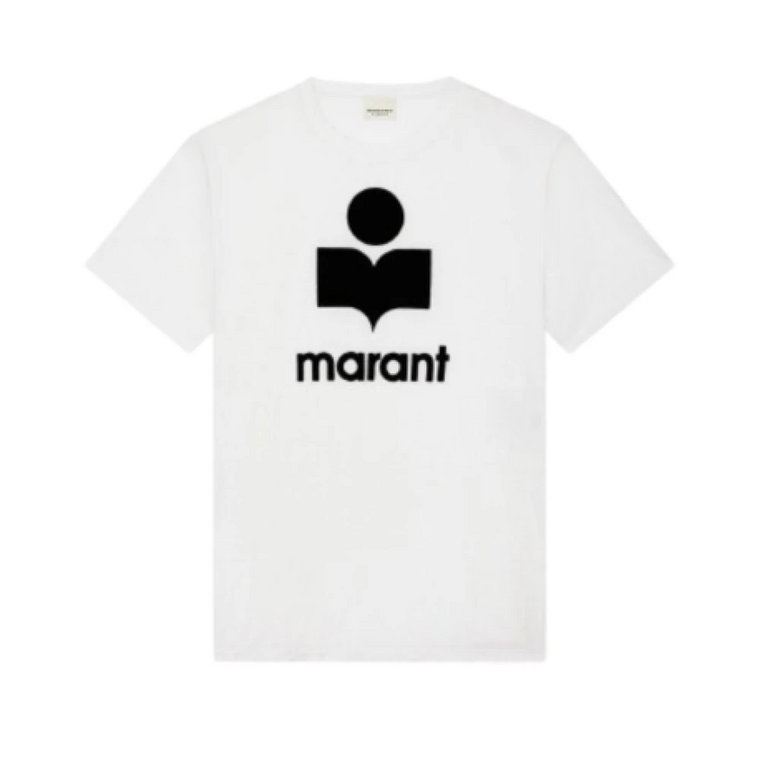 Ikoniczna Koszulka z Logo z Lnu Isabel Marant
