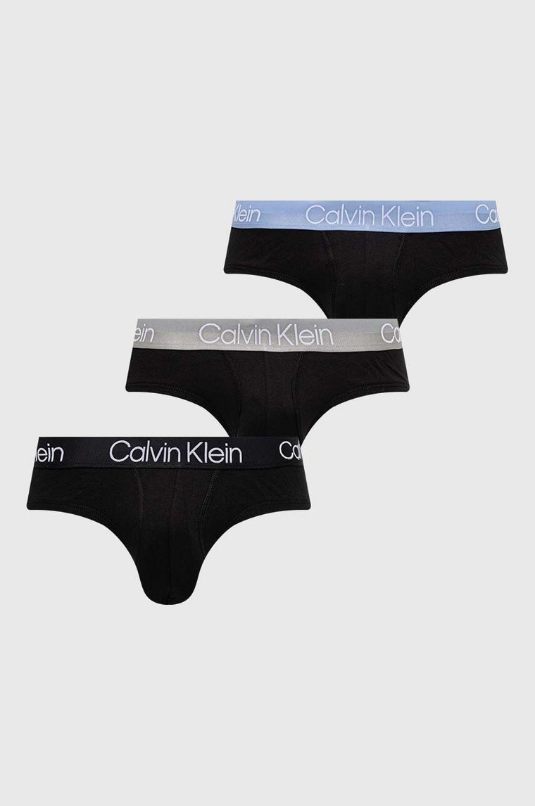 Calvin Klein Underwear slipy 3-pack męskie kolor czarny