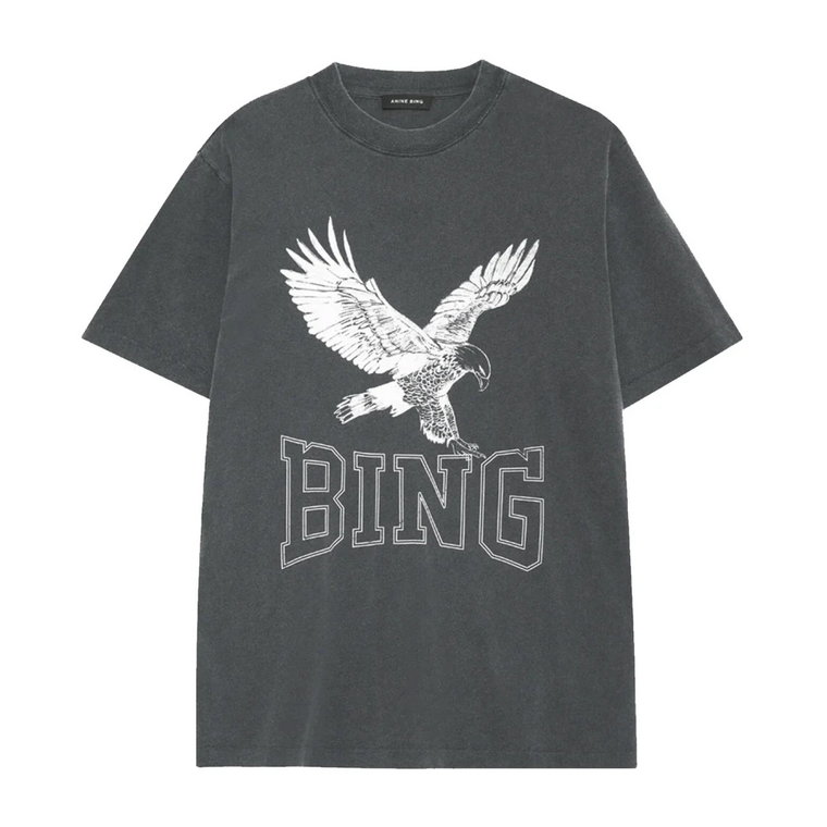 Cool Print T-Shirt Black Washed Anine Bing