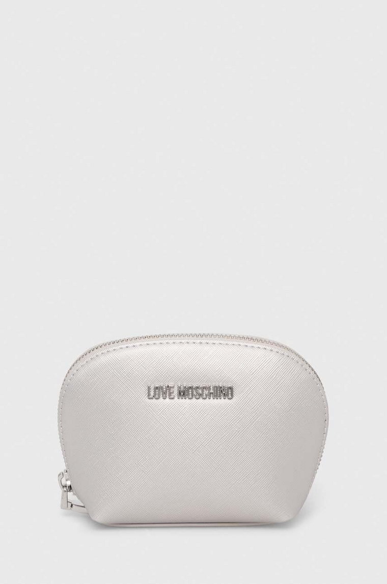 Love Moschino kosmetyczka kolor srebrny