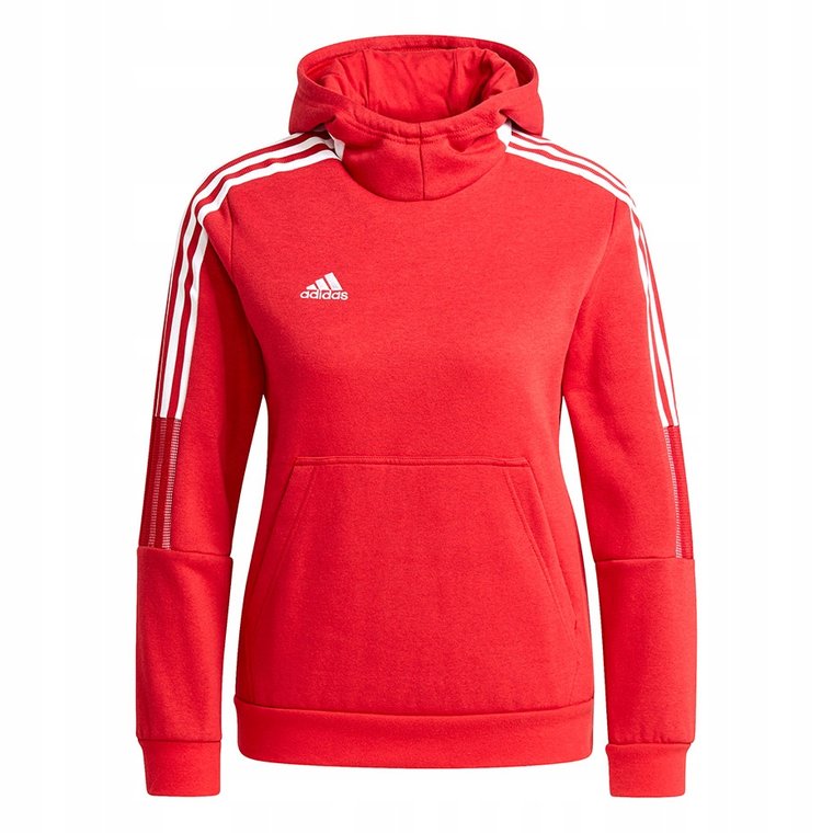 Bluza dla dzieci adidas Tiro 21 Sweat Hoody czerwona GM7338 :164CM