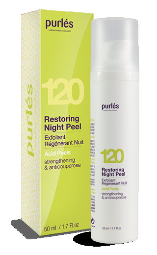 PURLES 120 Restoring Night Peel Eksfoliujący Krem Wzmacniający 50 ml