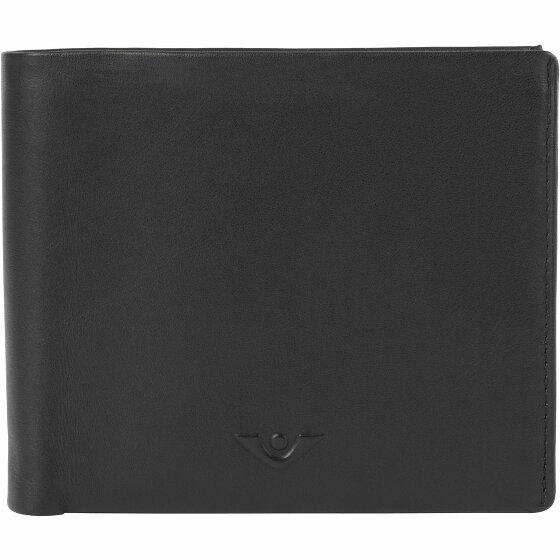 Voi Miękki skórzany portfel Tobi 12 cm schwarz