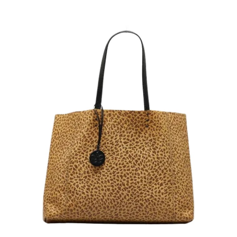 Skórzana torebka w leopardzie Bottega Veneta Vintage