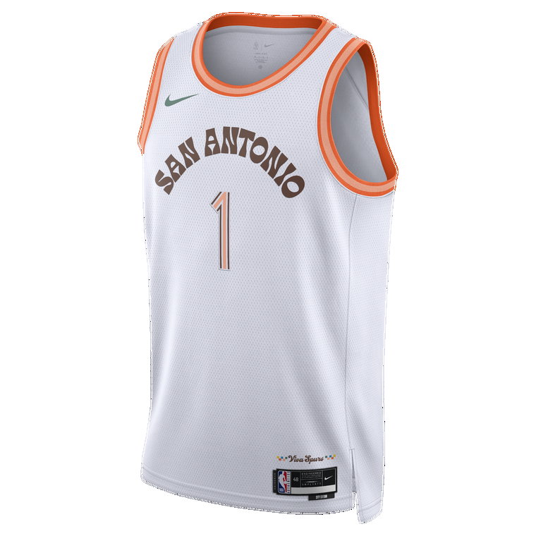 Koszulka męska Nike Dri-FIT NBA Swingman Victor Wembanyama San Antonio Spurs City Edition 2023/24 - Biel