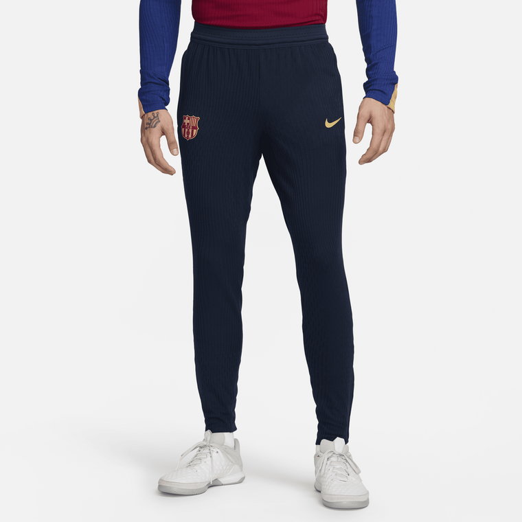 Męski spodnie piłkarskie Nike Dri-FIT ADV FC Barcelona Strike Elite - Niebieski