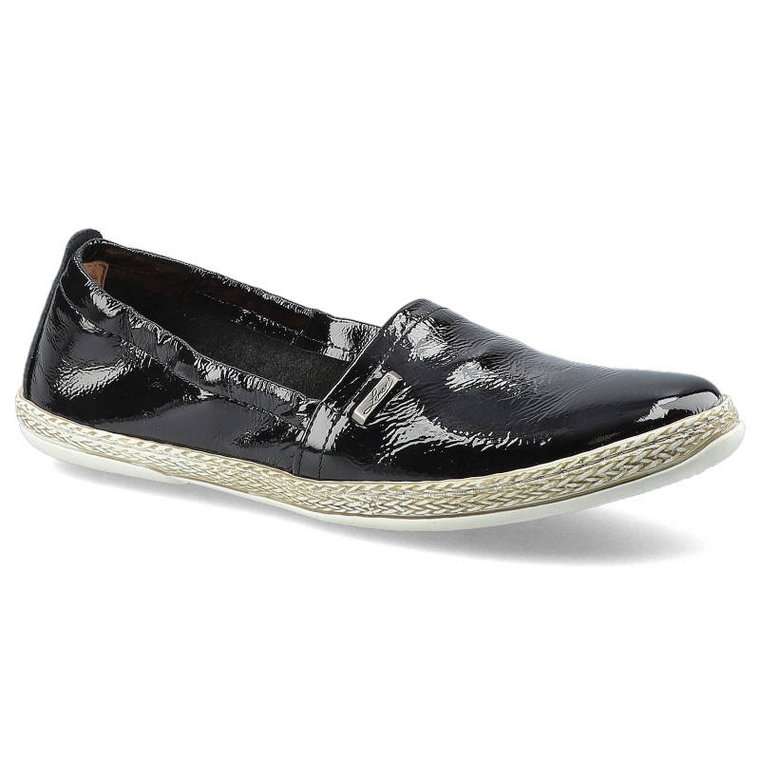 Czarne Espadryle Lemar Damskie Wygodne Lekkie Buty