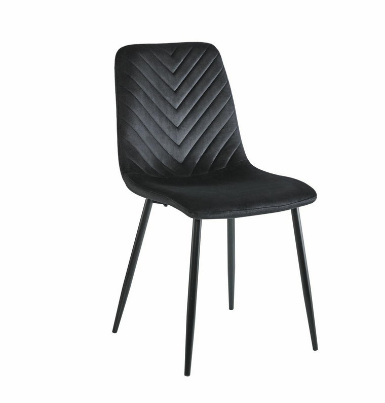 Krzesło Herman Velvet czarne