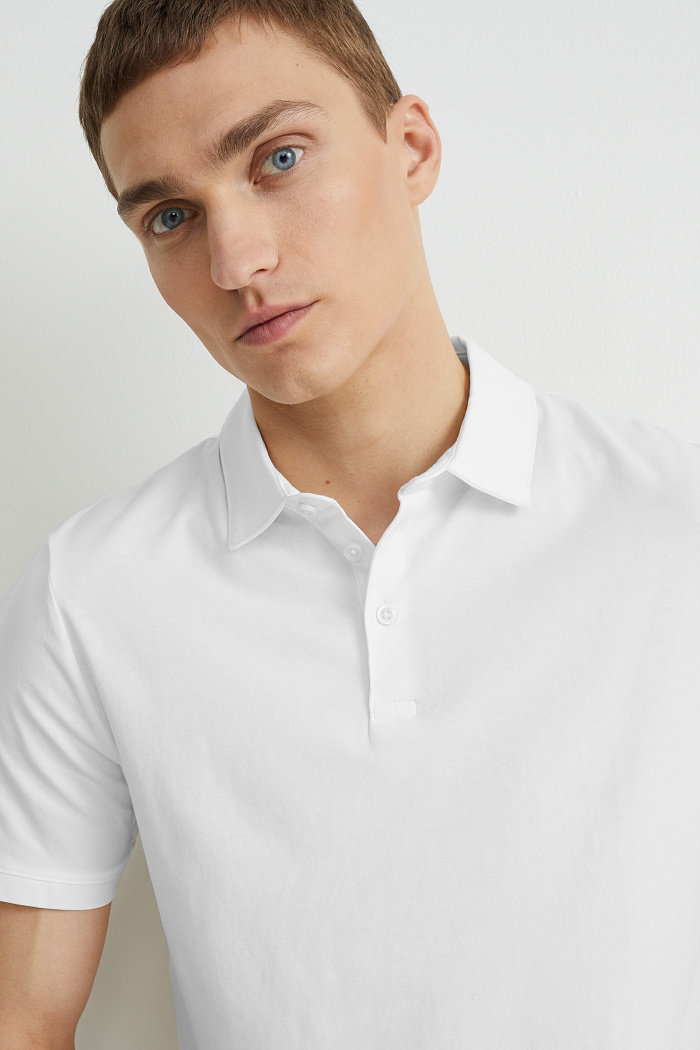 C&A Koszulka polo-Flex, Biały, Rozmiar: XL