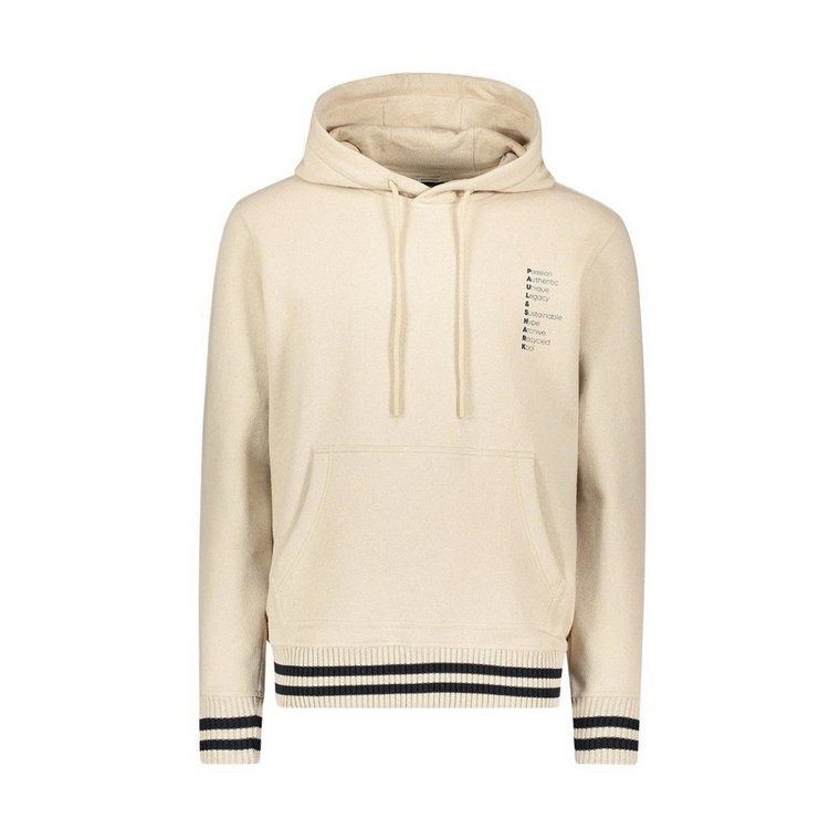 Bluza z kapturem, Beige Shark Hoodie Paul & Shark