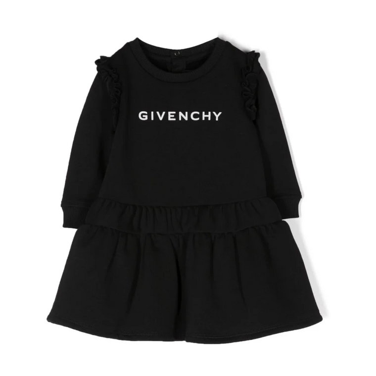 Sukienka z Długim Rękawem i Nadrukiem dla Dziewczynek Givenchy
