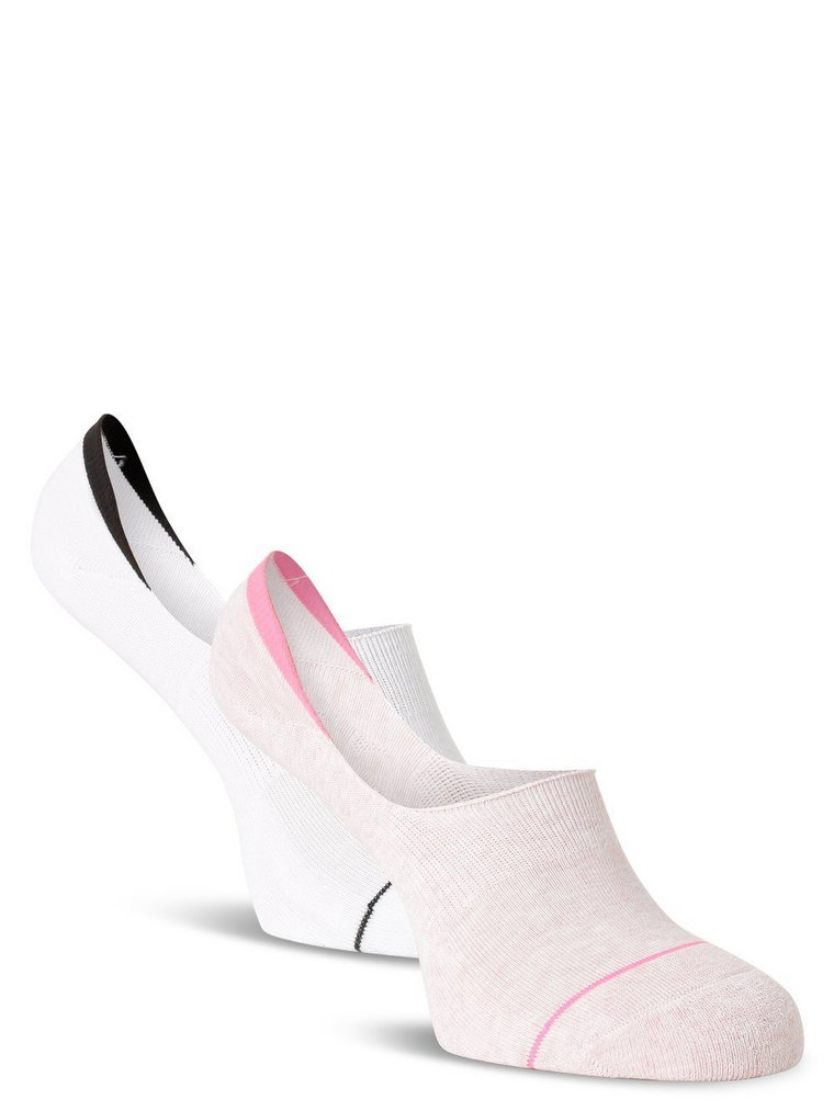 Calvin Klein - Damskie skarpety do obuwia sportowego pakowane po 3 szt., biały|różowy