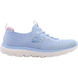 Niebieskie sneakersy skechers go walk - Damskie - Kolor: Niebieskie - Rozmiar: 39