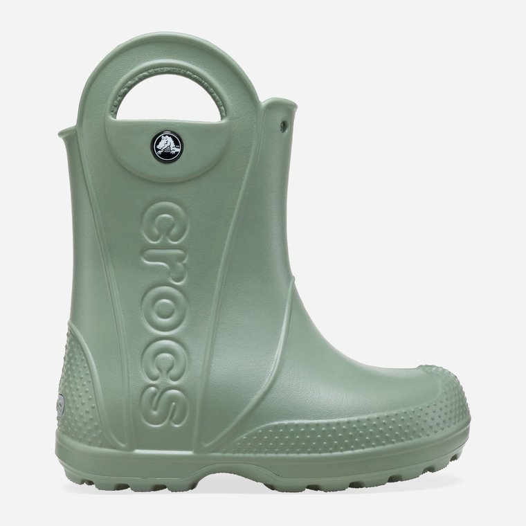 Kalosze chłopięce Crocs Handle Rain Boot Kids 12803-308 33-34 Seledynowe (196265744565). Kalosze chłopięce