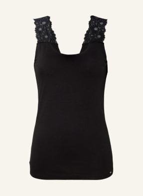 Skiny Top Every Day In Cotton schwarz