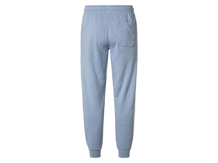 LIVERGY Spodnie dresowe męskie z bawełną organiczną (S (44/46), Niebieski)