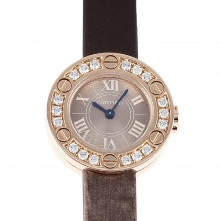 Pre-owned Leather watches Cartier Vintage