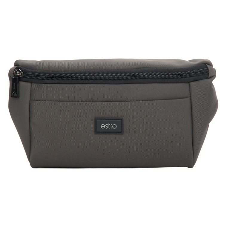 Men's Small Dark Grey Fanny Pack with Spacious Pockets Estro Er00114159 Estro