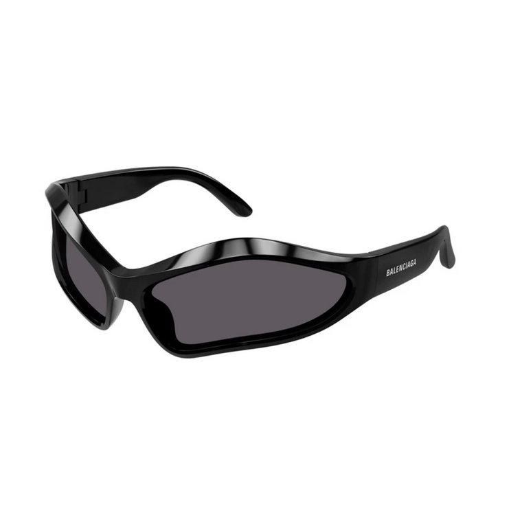 Czarne Szare Okulary przeciwsłoneczne Bb0314S 001 Balenciaga