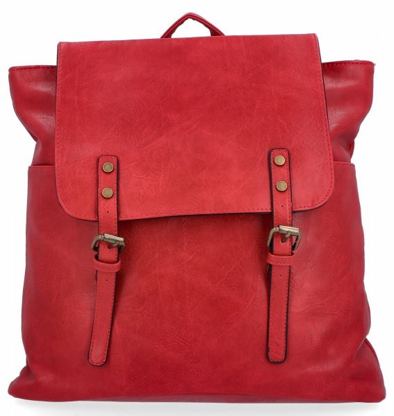 Stylowy Plecak Damski XL firmy Hernan Czerwony (kolory)