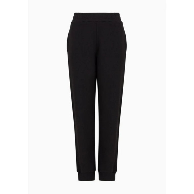 Czarne Spodnie Jogger Emporio Armani