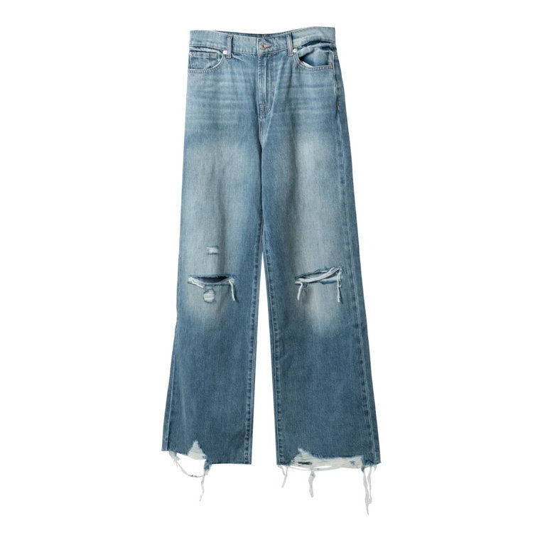 Distressed Wideleg Jeans 7 For All Mankind