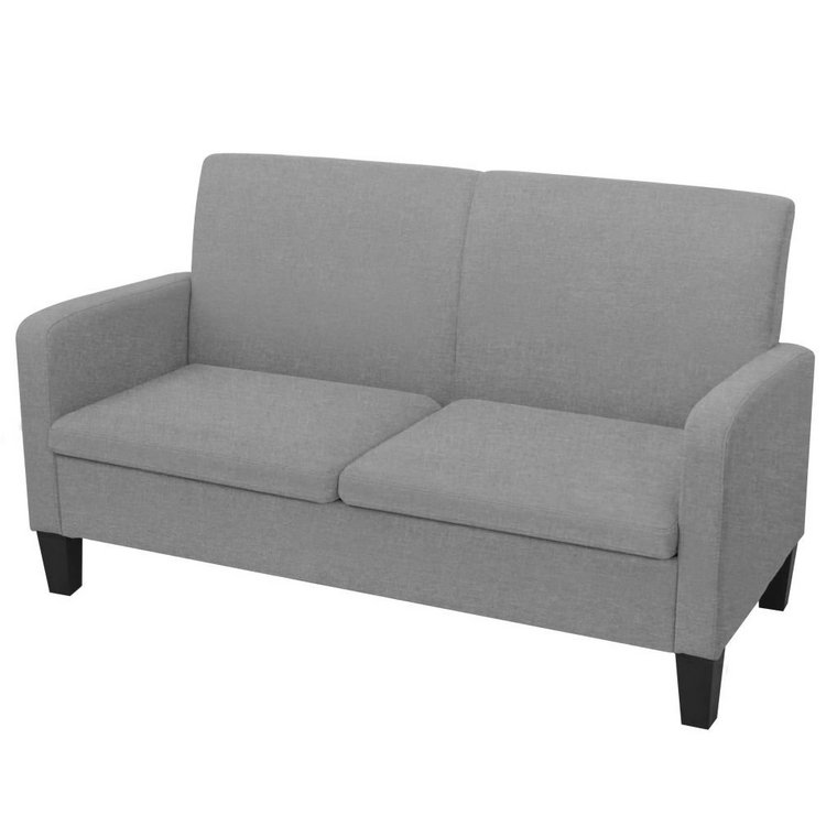 Sofa VIDAXL, 2-osobowa, szara, 135x65x76 cm