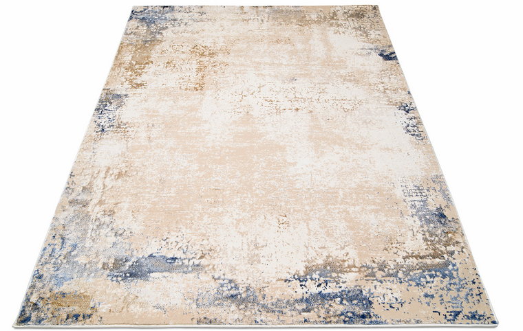 Kremowy prostokątny dywan w nowoczesny wzór - Himi 4X