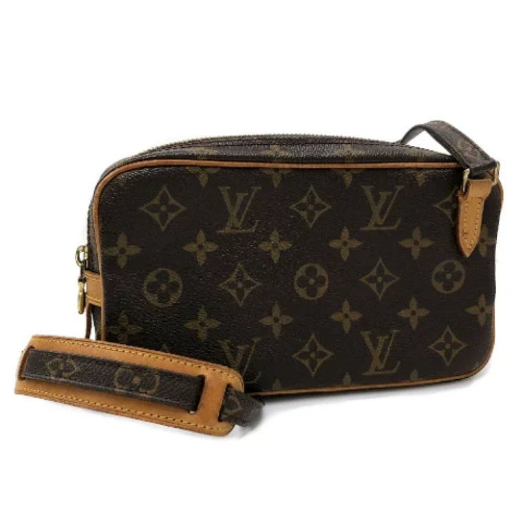 Używana Brązowa Torba Marly z Paskiem Louis Vuitton Vintage