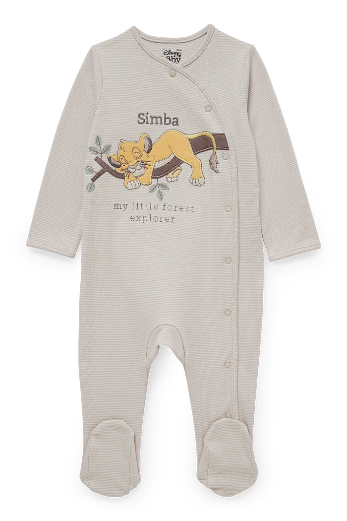 C&A Król Lew-piżamka niemowlęca, Szary, Rozmiar: 62