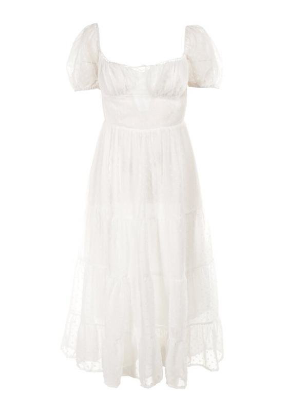 Biała Sukienka Nephia