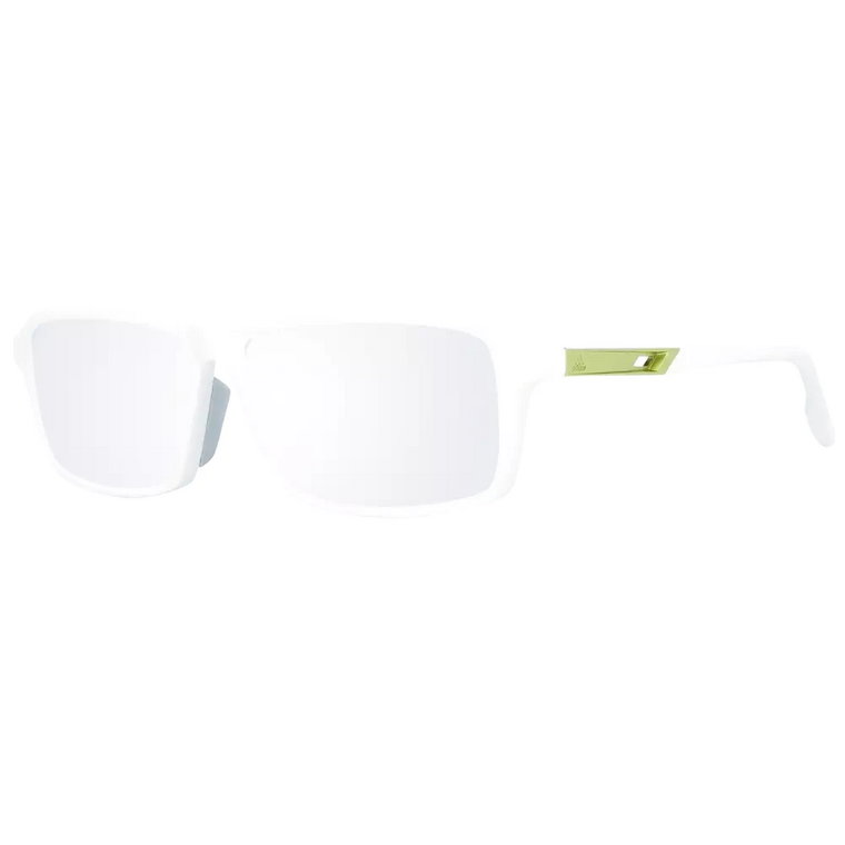 Białe okulary przeciwsłoneczne w kształcie prostokąta Adidas