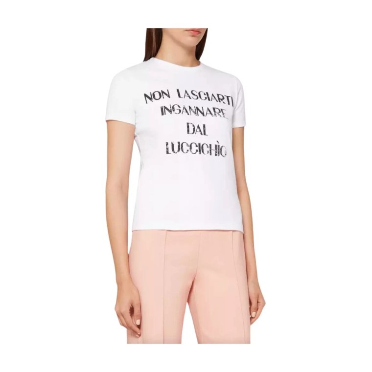 Białe Topy i T-Shirt -> Białe Topy i T-Shirt Elisabetta Franchi