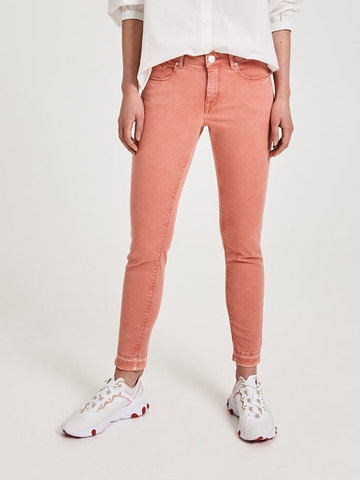 OPUS Spodnie "Elma" w kolorze brzoskwiniowym
