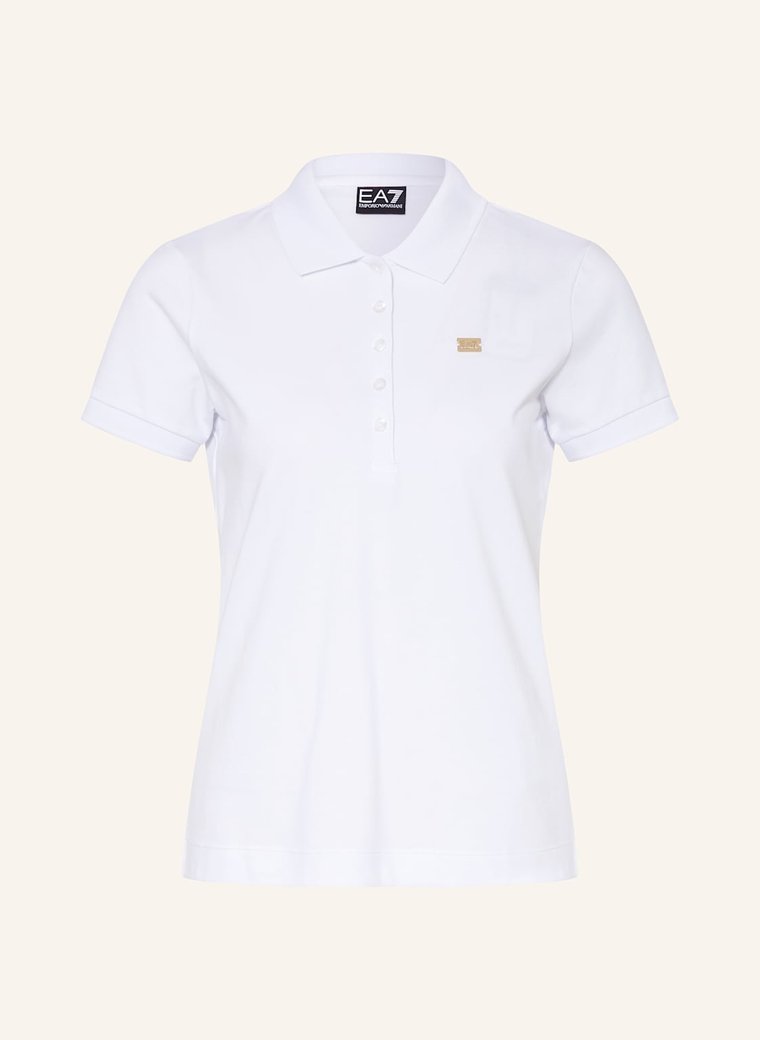 ea7 Emporio Armani Funkcyjna Koszulka Polo Core Lady weiss