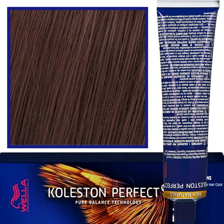 Wella Koleston Me Farba do włosów 60ml 5/73 Brązowo Złoty Jasny Brąz