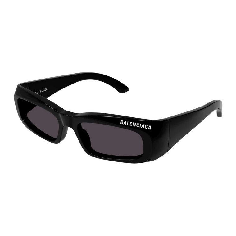 Czarne Szare Okulary Przeciwsłoneczne Bb0266S Balenciaga