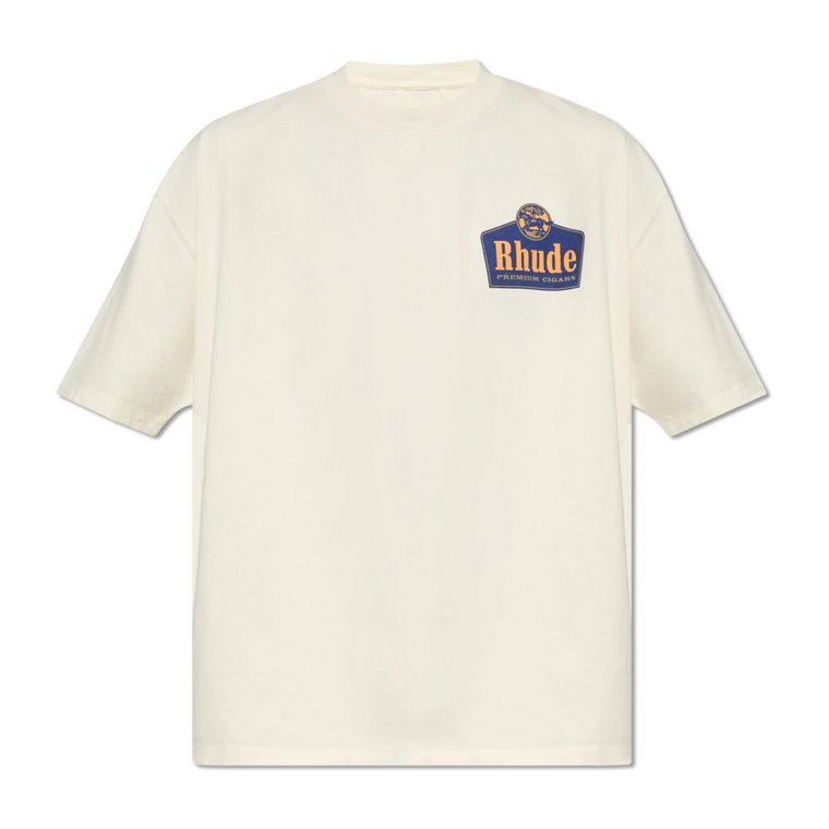 T-shirt z logo Rhude