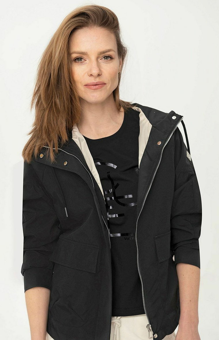 Przejściowa kurtka damska w kolorze czarnym J-LOTTA, Kolor czarny, Rozmiar XL, Volcano