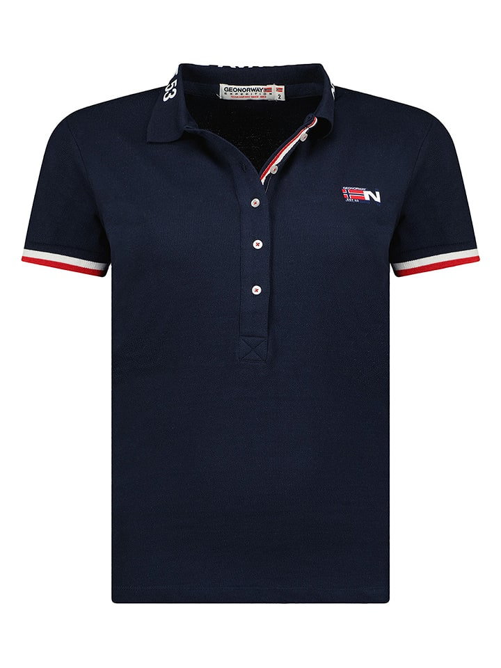 Geographical Norway Koszulka polo "Kanolet" w kolorze granatowym