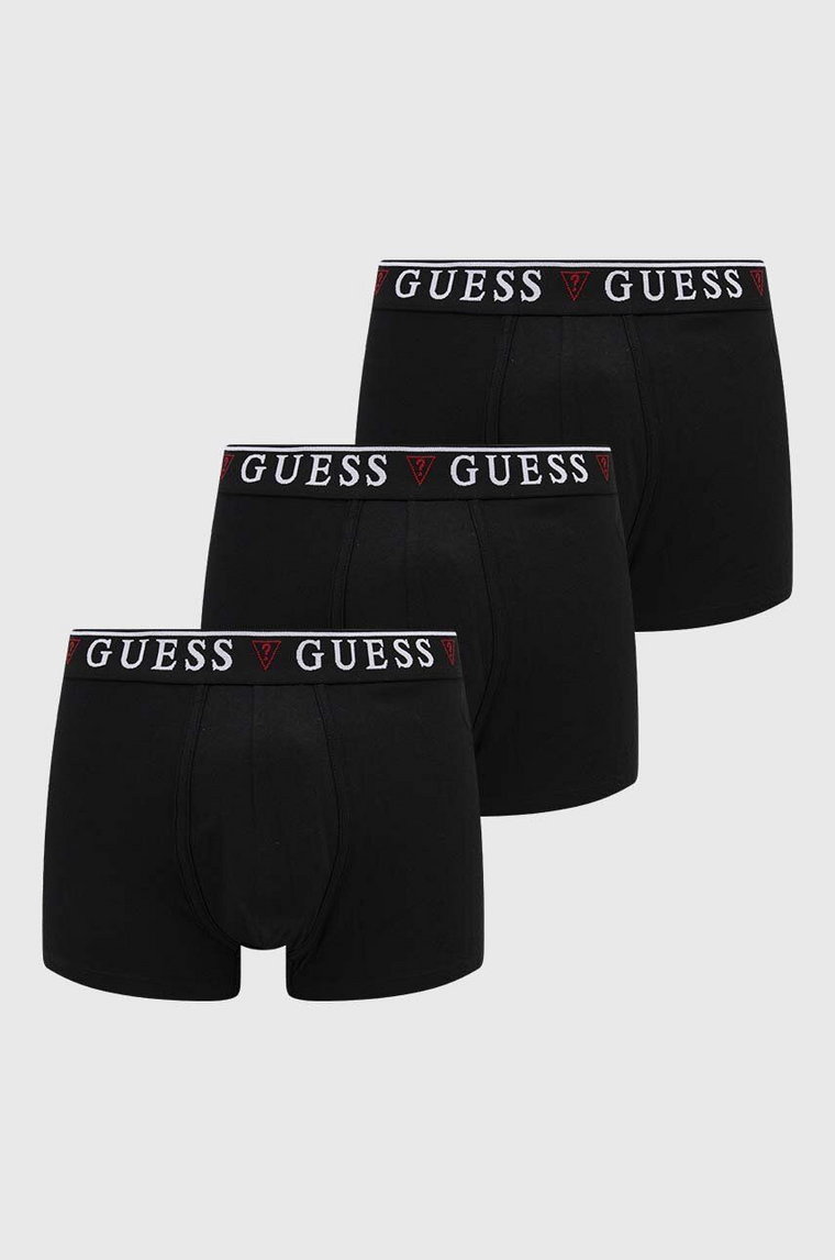 Guess bokserki 3-pack BRIAN męskie kolor czarny U97G01 KCD31