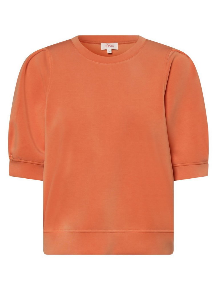 s.Oliver - Damska bluza nierozpinana, pomarańczowy