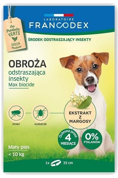 Zolux Francodex obroża dla małych psów odstraszająca insekty dł. 35 cm