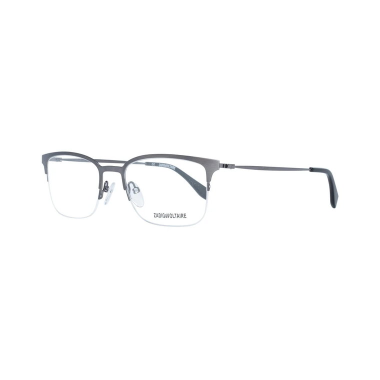 Szare Metalowe Okulary Optyczne w Kształcie Prostokąta Zadig & Voltaire