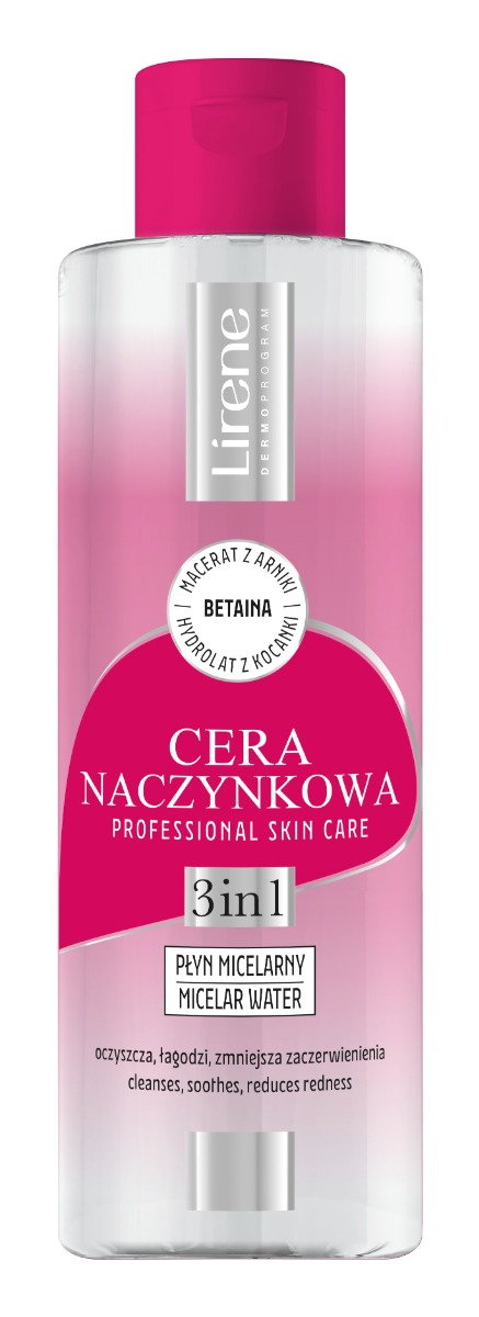 Lirene Dermoprogram 3w1 - Cera Naczynkowa Płyn micelarny 3w1 200ml