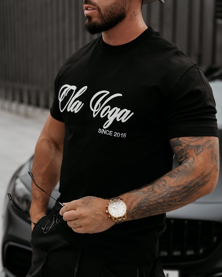 T-shirt męski OLAVOGA STRENGTH czarny