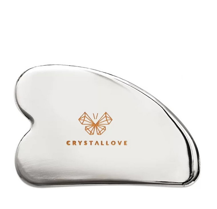 Crystallove Cryo Ice Gua Sha Płytka do Masażu Twarzy Gua Sha ze Stali Nierdzewnej